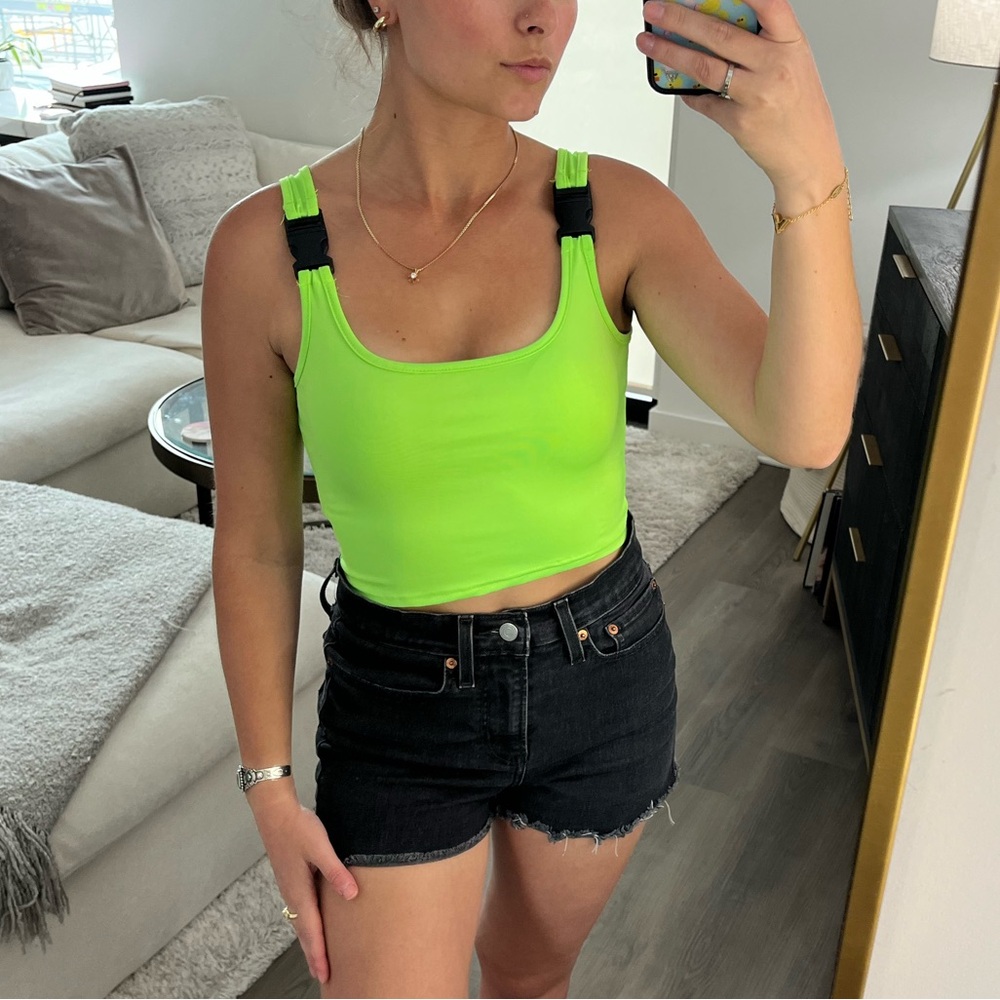 Neon Green Women's Crop Top
